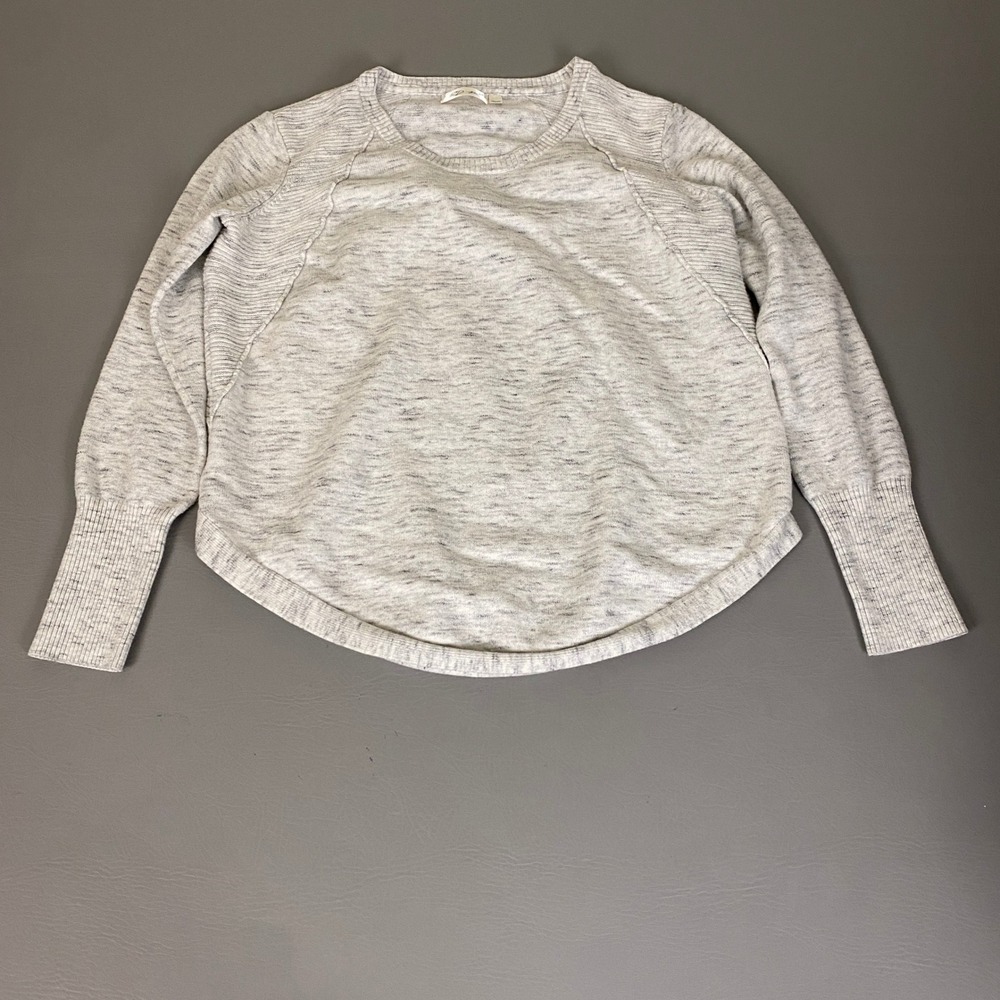 RD Style Sweater Women's Size XL Gray Space Dye Ribbed Pullover Long Sleeve